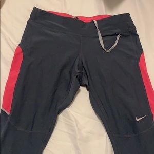 Nike Pink and grey cropped leggings